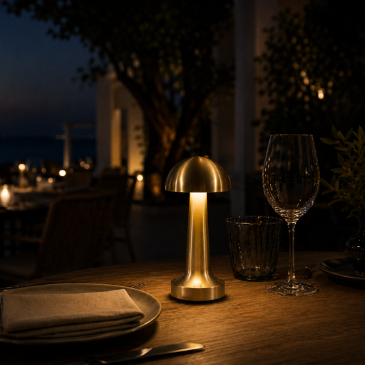 Vaelus Canopy | Slender Architectural Table Lamp